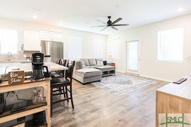Open concept living, kitchen dining