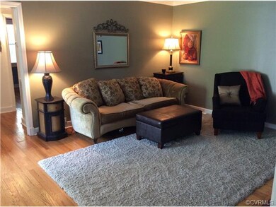 Graciously sized Family Room with Gorgeous Hardwoo