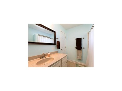 Main Bath - Corian type vanity top and Gorgeous fr