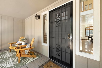 Covered front deck
