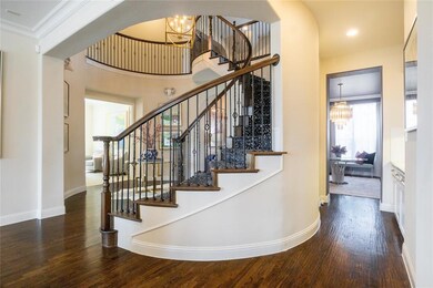 stairs open to living and kitchen