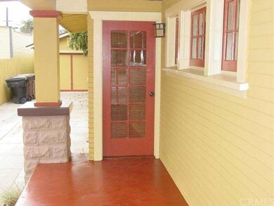 Side entry door of front house
