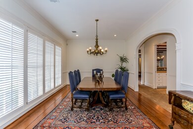 Formal dining room located near the front door ent