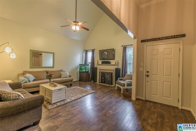 Living Room has a beautiful wood-burning fireplace