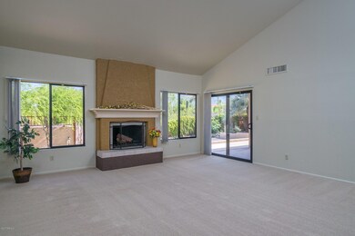 Living room fireplace
