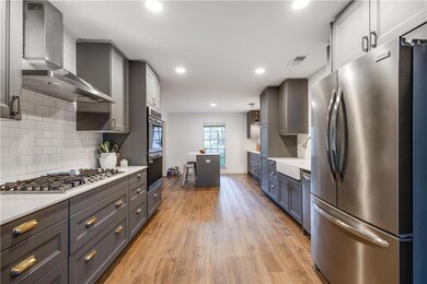 Fully remodeled kitchen.