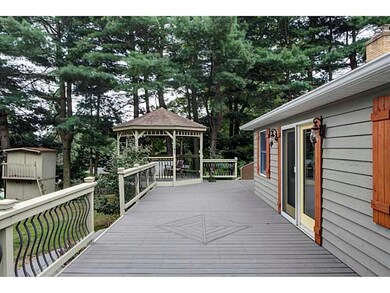 Exterior Back. Wrap around deck