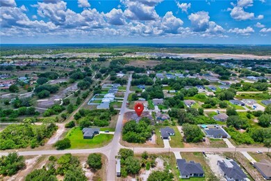 Aerial view of residential area