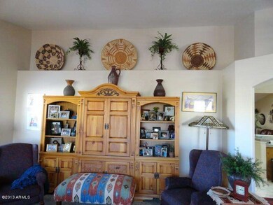 Living Room pot shelves