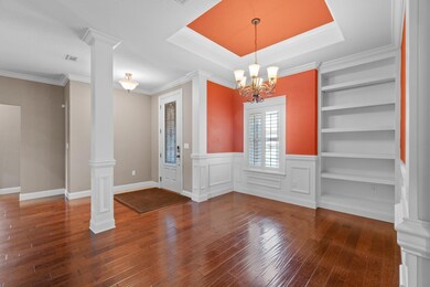 Formal Dining with Custom Shelving