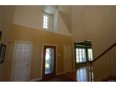 Two story Foyer offers two guest closets