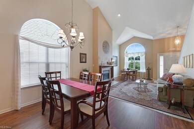 Another view of the dining room and living room