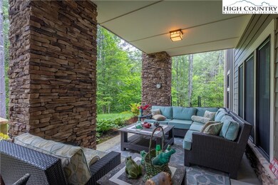 Covered seating area to enjoy listening to the riv