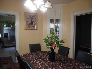 Dining Room. Curio cabinet built in dining room.