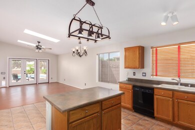 Kitchen w View to Family Room