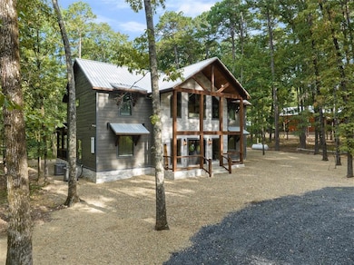 View of front of property featuring central air co