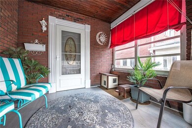 Covered front porch.