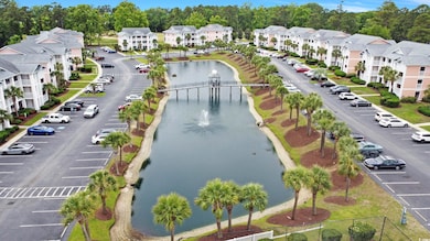Drone / aerial view of a large body of water