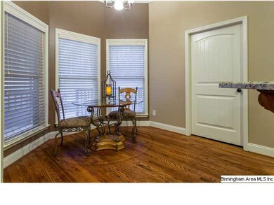 Breakfast nook of the kitchen.
