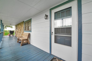 Covered front porch.