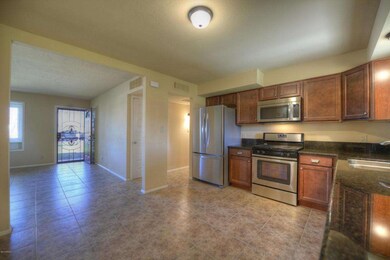 Kitchen View to Living Room