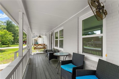 View of wooden porch