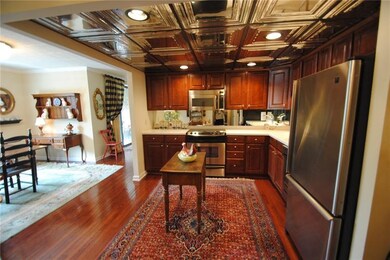 This kitchen provides wonderful storage and counte