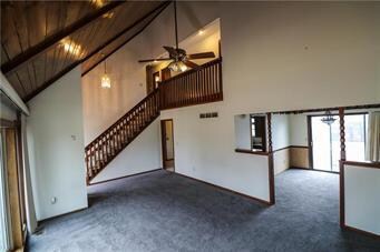 Great Room looking from Stone Fireplace