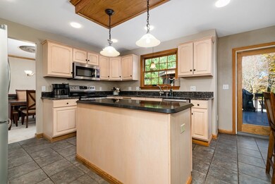 Another view of the kitchen open to the dining room