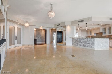 Enter through front door with mosaic tile floor me