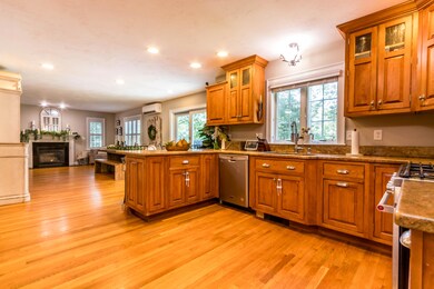Kitchen opens to dining