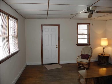Living Room. Beautiful Wood Floors & Wood Trim