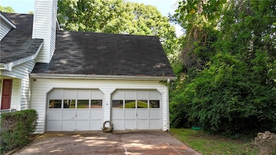 Garage with driveway