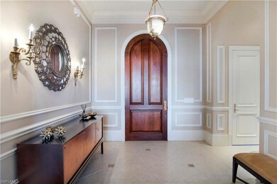 Large foyer entrance
