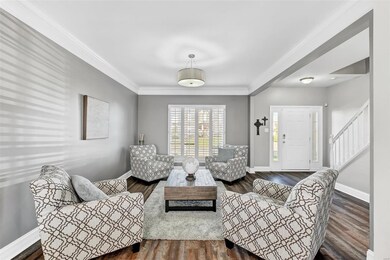 Distinct features such as crown molding, oversized