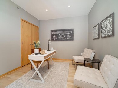 Second bedroom/home office with sizable closet.