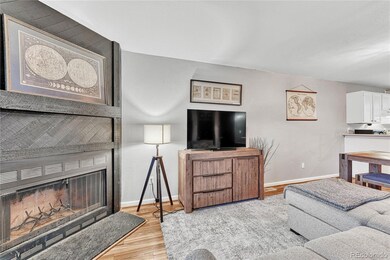 Real wood burning fireplace