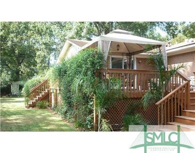 Exterior Back. Rear Deck