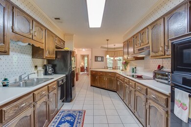 Open kitchen with plenty of room to entertain.