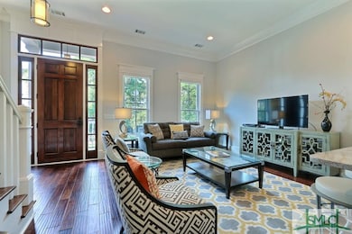 Parlor Level Living - 11 foot ceilings, wide-plank