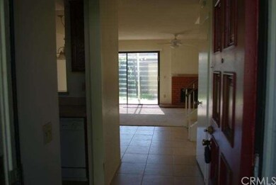 from the entrance to the sliding door to patio