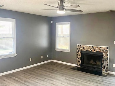 Living Room & Fireplace