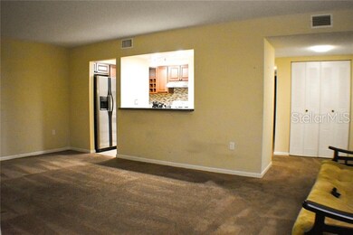 Family Room View Into Kitchen