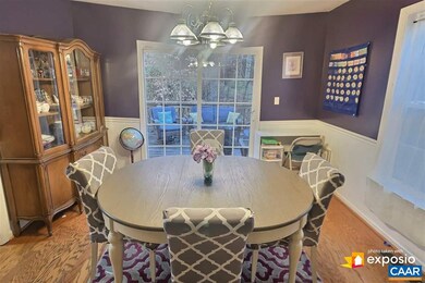 Escape to deck and fenced yard and private wooded 