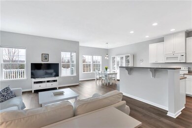 Plenty of natural light! The open floor plan is pe