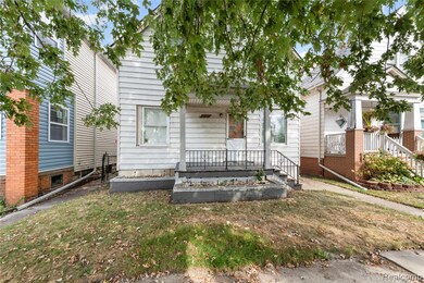 View of front of home with a front yard