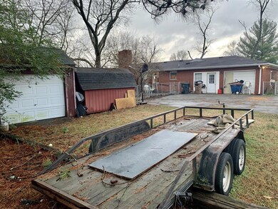 One side of the back yard