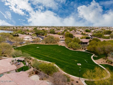 aerial view of golf course