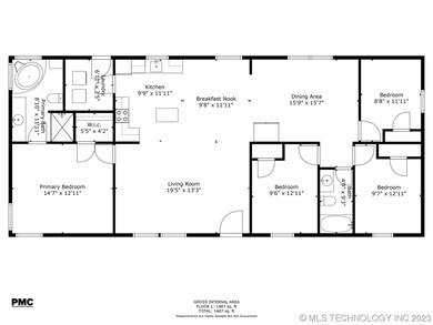 Floor plan with measurements