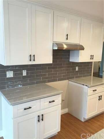 Kitchen cabinets with Marble Counter tops